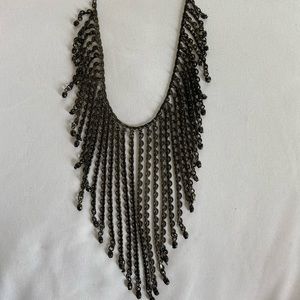 Black dangly necklace
